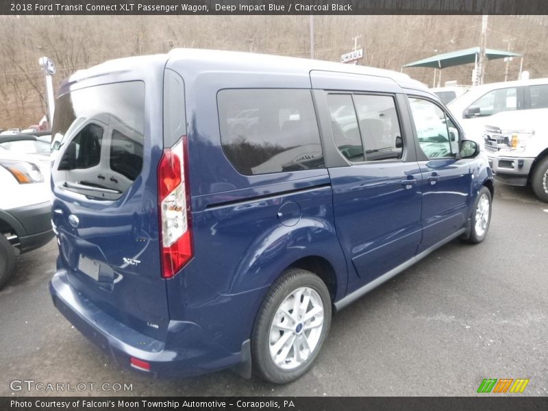 Deep Impact Blue / Charcoal Black 2018 Ford Transit Connect XLT Passenger Wagon