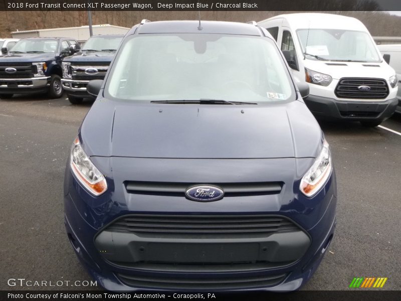 Deep Impact Blue / Charcoal Black 2018 Ford Transit Connect XLT Passenger Wagon