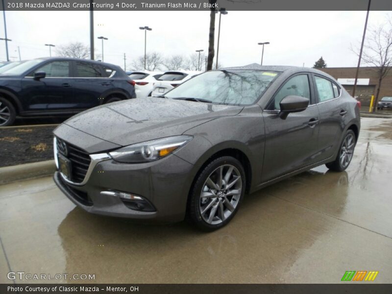 Titanium Flash Mica / Black 2018 Mazda MAZDA3 Grand Touring 4 Door