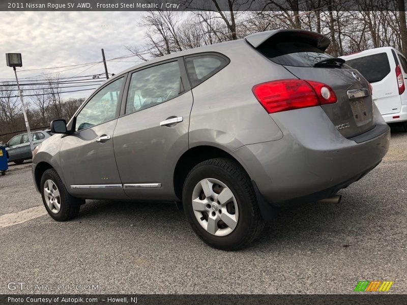 Frosted Steel Metallic / Gray 2011 Nissan Rogue SV AWD
