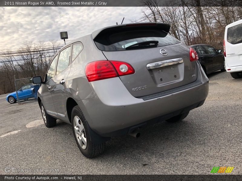 Frosted Steel Metallic / Gray 2011 Nissan Rogue SV AWD