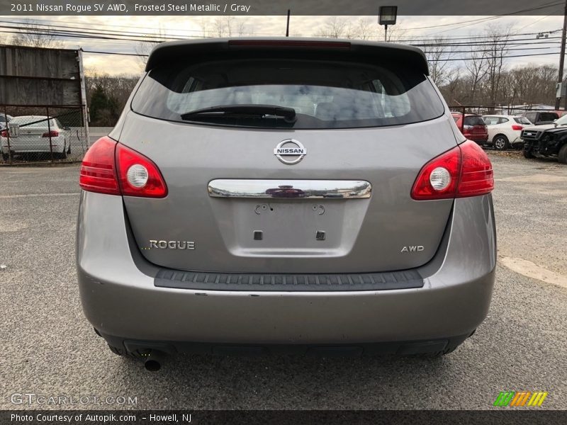 Frosted Steel Metallic / Gray 2011 Nissan Rogue SV AWD