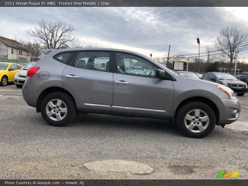Frosted Steel Metallic / Gray 2011 Nissan Rogue SV AWD