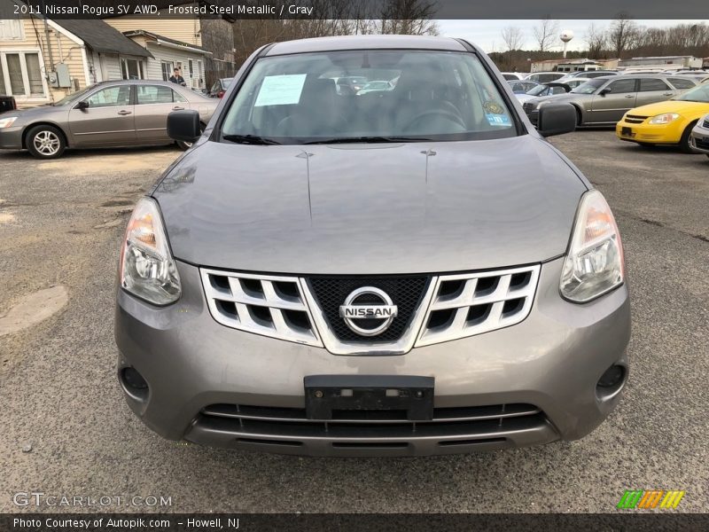 Frosted Steel Metallic / Gray 2011 Nissan Rogue SV AWD