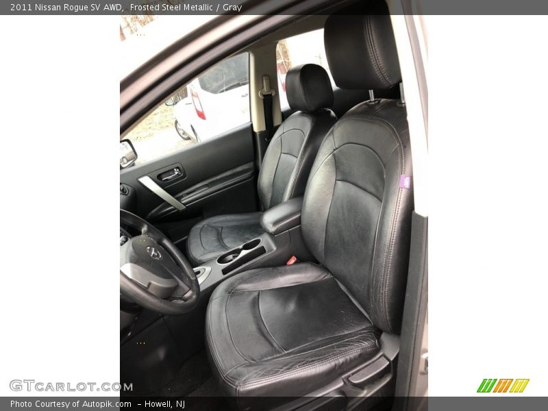 Frosted Steel Metallic / Gray 2011 Nissan Rogue SV AWD