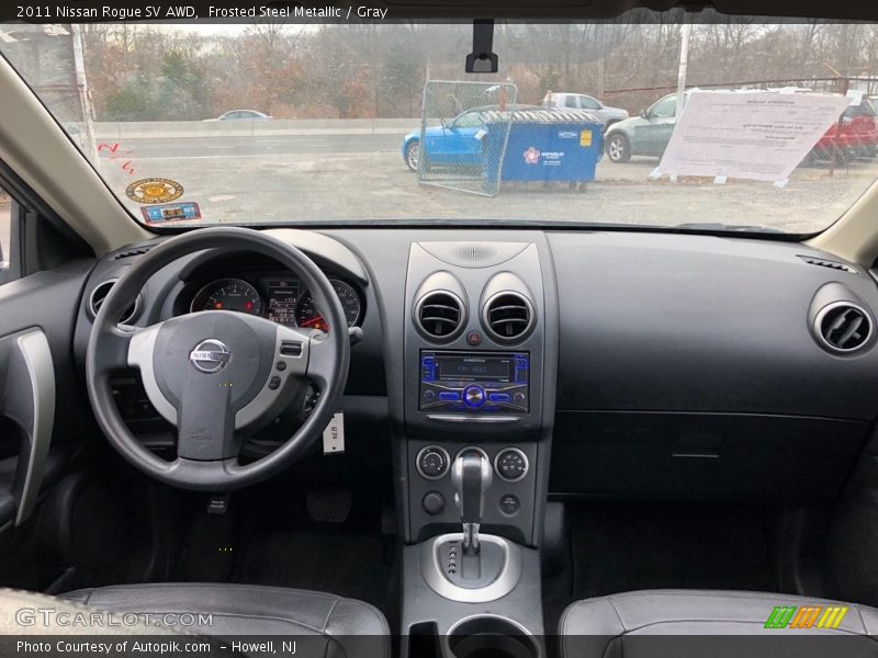Frosted Steel Metallic / Gray 2011 Nissan Rogue SV AWD