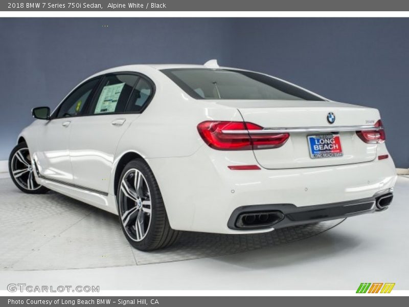 Alpine White / Black 2018 BMW 7 Series 750i Sedan