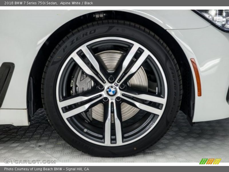 Alpine White / Black 2018 BMW 7 Series 750i Sedan