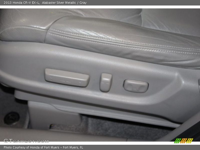 Alabaster Silver Metallic / Gray 2013 Honda CR-V EX-L