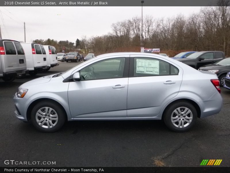 Arctic Blue Metallic / Jet Black 2018 Chevrolet Sonic LS Sedan