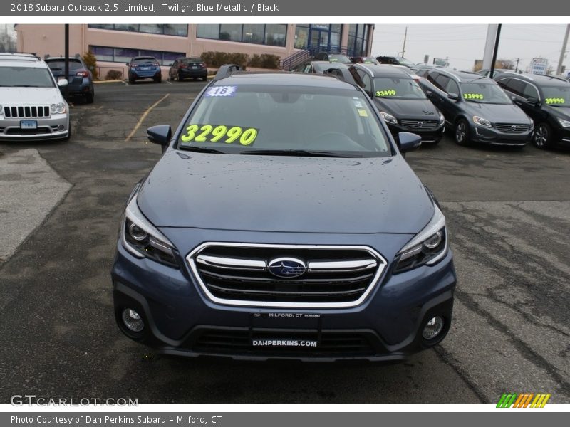 Twilight Blue Metallic / Black 2018 Subaru Outback 2.5i Limited