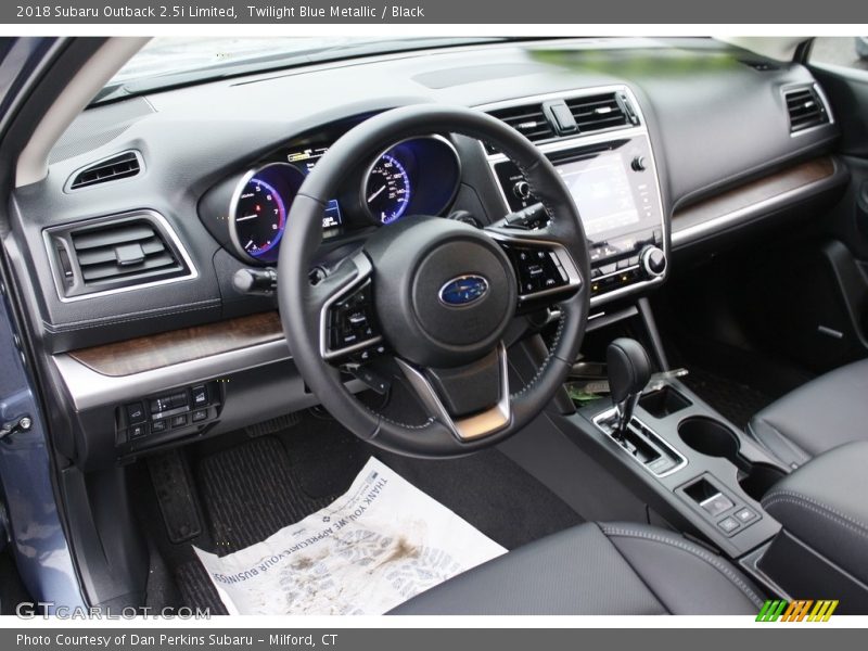 Twilight Blue Metallic / Black 2018 Subaru Outback 2.5i Limited