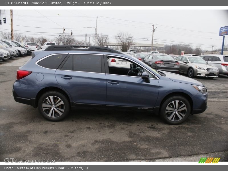 Twilight Blue Metallic / Black 2018 Subaru Outback 2.5i Limited