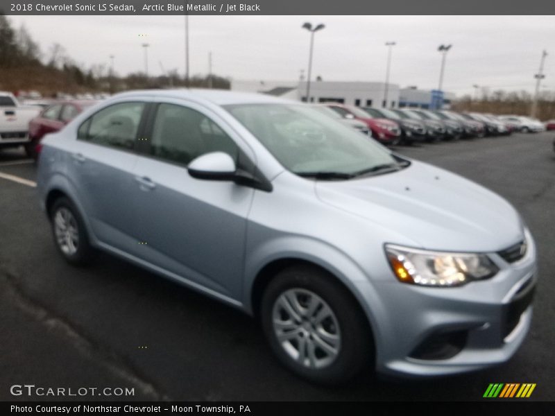 Arctic Blue Metallic / Jet Black 2018 Chevrolet Sonic LS Sedan