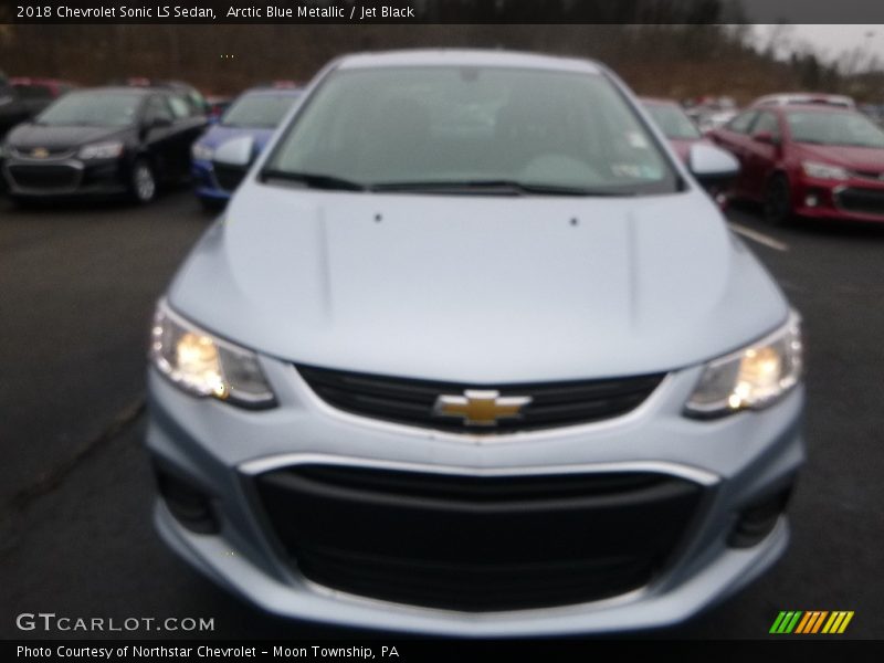 Arctic Blue Metallic / Jet Black 2018 Chevrolet Sonic LS Sedan