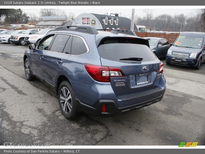 Twilight Blue Metallic / Black 2018 Subaru Outback 2.5i Limited