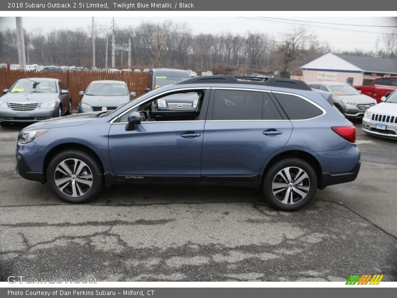 Twilight Blue Metallic / Black 2018 Subaru Outback 2.5i Limited