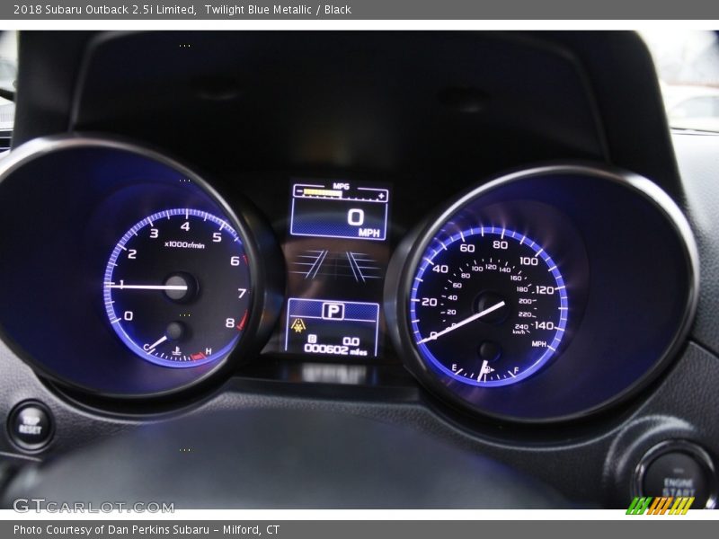 Twilight Blue Metallic / Black 2018 Subaru Outback 2.5i Limited