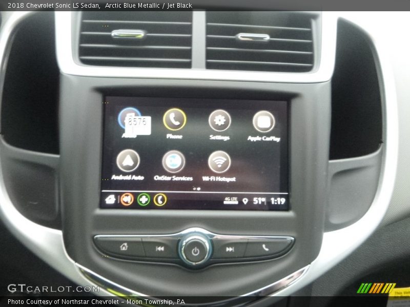 Arctic Blue Metallic / Jet Black 2018 Chevrolet Sonic LS Sedan