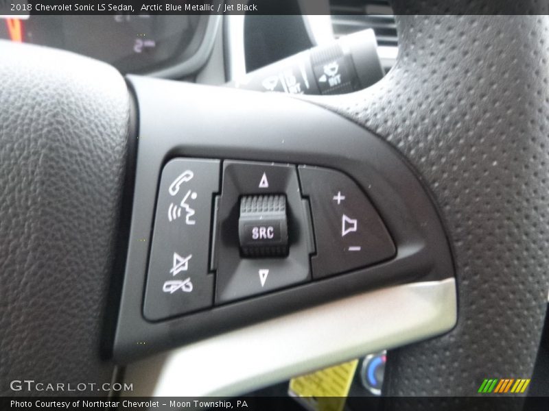 Arctic Blue Metallic / Jet Black 2018 Chevrolet Sonic LS Sedan