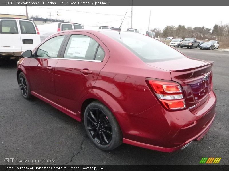 Cajun Red Tintcoat / Jet Black 2018 Chevrolet Sonic LT Sedan