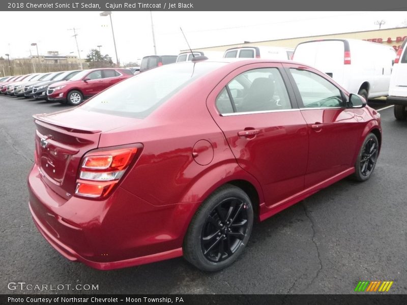 Cajun Red Tintcoat / Jet Black 2018 Chevrolet Sonic LT Sedan
