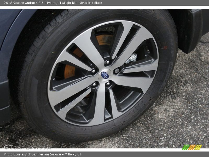 Twilight Blue Metallic / Black 2018 Subaru Outback 2.5i Limited