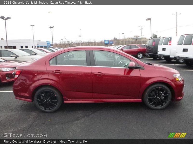 Cajun Red Tintcoat / Jet Black 2018 Chevrolet Sonic LT Sedan