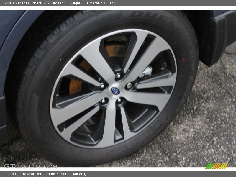 Twilight Blue Metallic / Black 2018 Subaru Outback 2.5i Limited