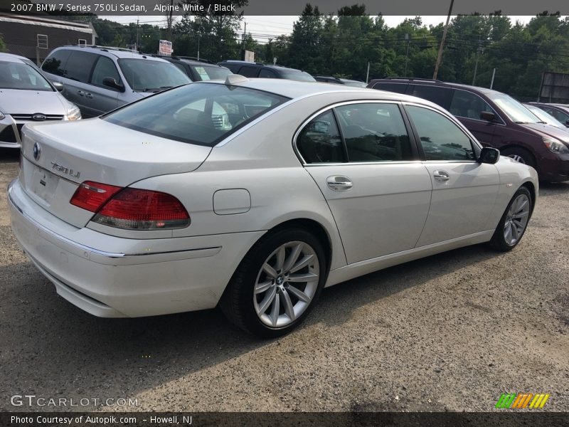 Alpine White / Black 2007 BMW 7 Series 750Li Sedan