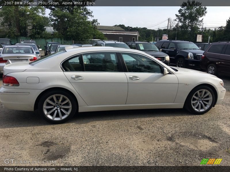 Alpine White / Black 2007 BMW 7 Series 750Li Sedan