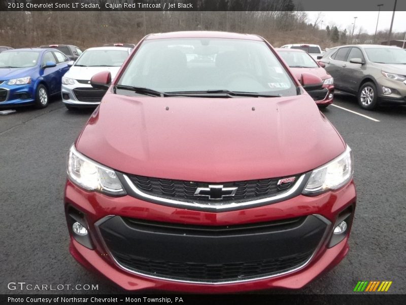 Cajun Red Tintcoat / Jet Black 2018 Chevrolet Sonic LT Sedan
