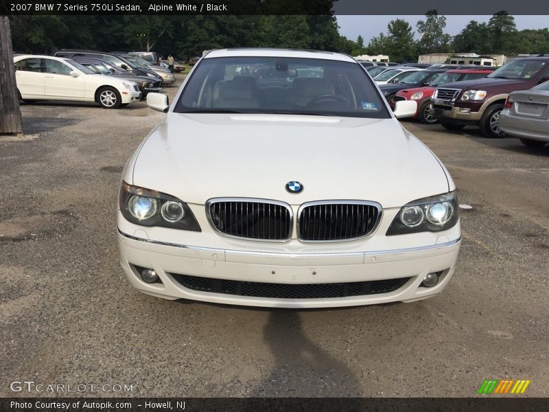 Alpine White / Black 2007 BMW 7 Series 750Li Sedan