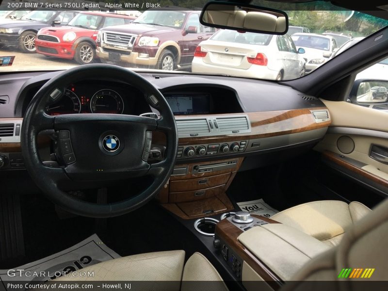 Alpine White / Black 2007 BMW 7 Series 750Li Sedan