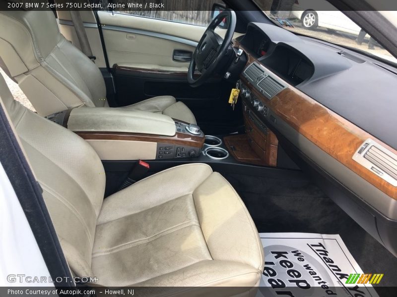 Alpine White / Black 2007 BMW 7 Series 750Li Sedan