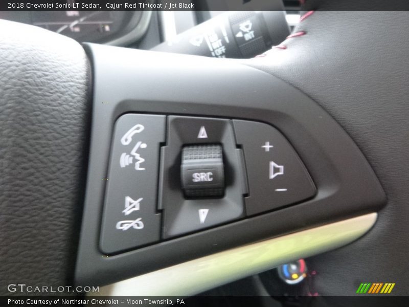 Cajun Red Tintcoat / Jet Black 2018 Chevrolet Sonic LT Sedan