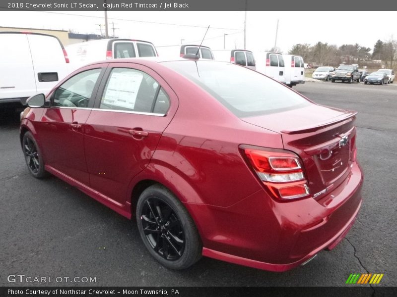 Cajun Red Tintcoat / Jet Black 2018 Chevrolet Sonic LT Sedan