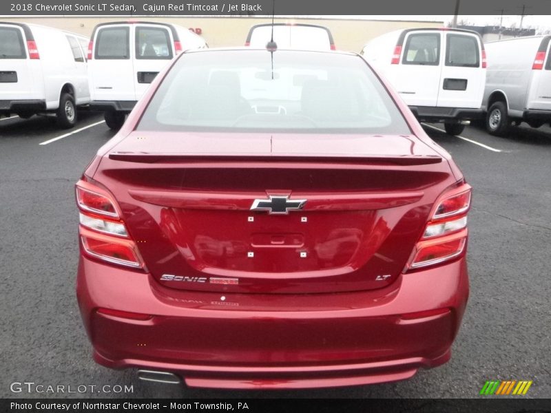Cajun Red Tintcoat / Jet Black 2018 Chevrolet Sonic LT Sedan