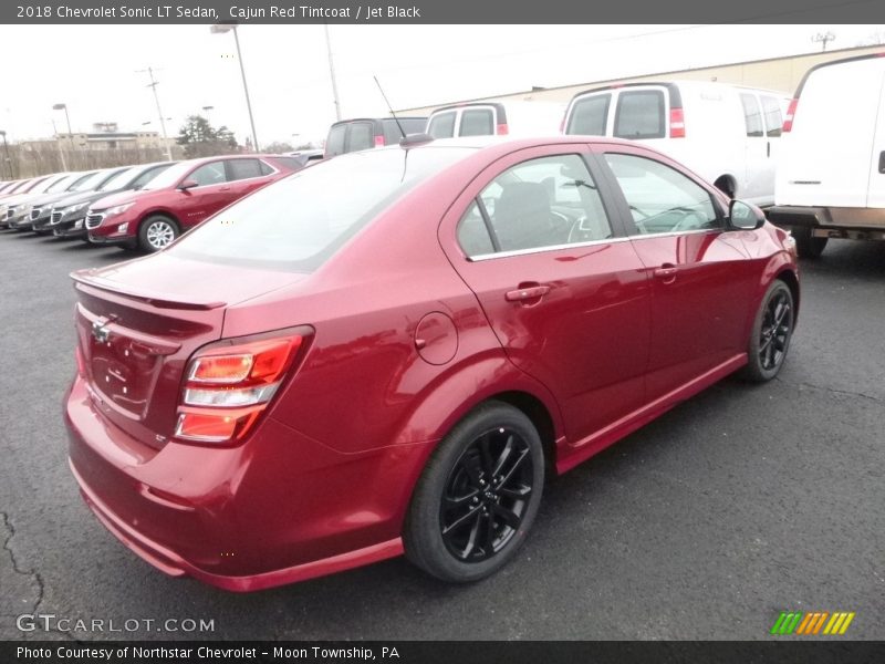 Cajun Red Tintcoat / Jet Black 2018 Chevrolet Sonic LT Sedan