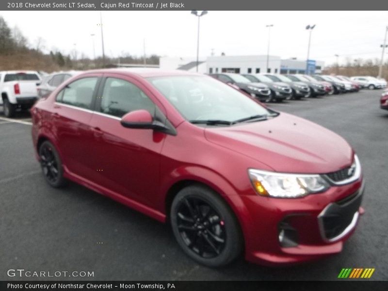 Cajun Red Tintcoat / Jet Black 2018 Chevrolet Sonic LT Sedan