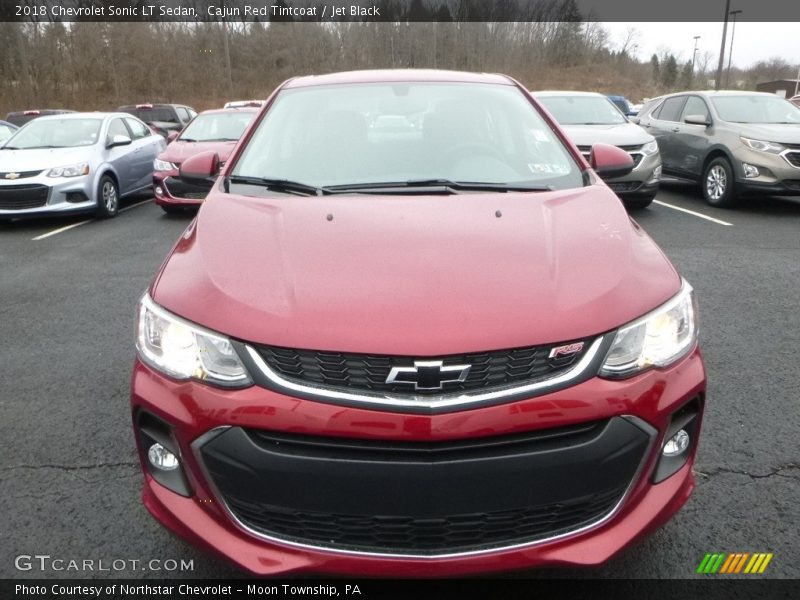 Cajun Red Tintcoat / Jet Black 2018 Chevrolet Sonic LT Sedan