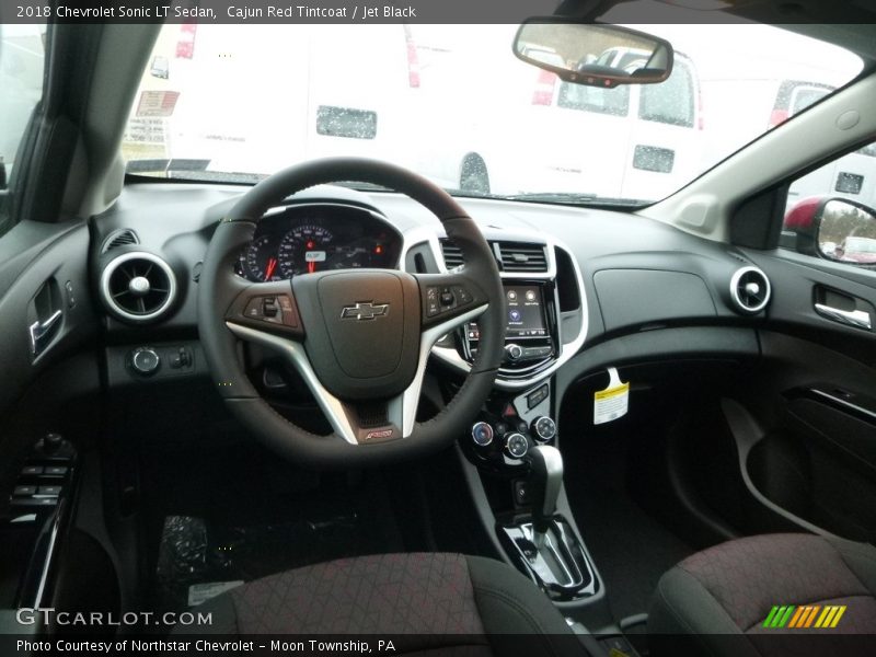 Cajun Red Tintcoat / Jet Black 2018 Chevrolet Sonic LT Sedan