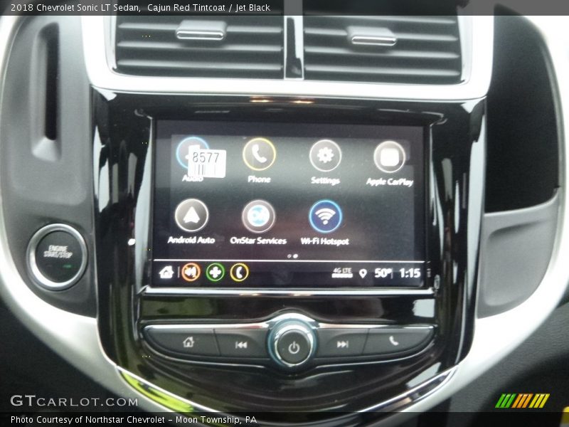 Cajun Red Tintcoat / Jet Black 2018 Chevrolet Sonic LT Sedan