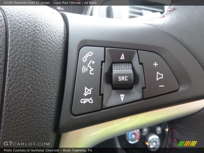 Cajun Red Tintcoat / Jet Black 2018 Chevrolet Sonic LT Sedan
