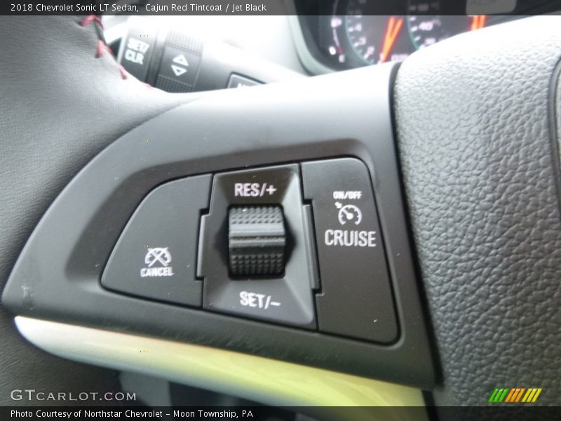 Cajun Red Tintcoat / Jet Black 2018 Chevrolet Sonic LT Sedan