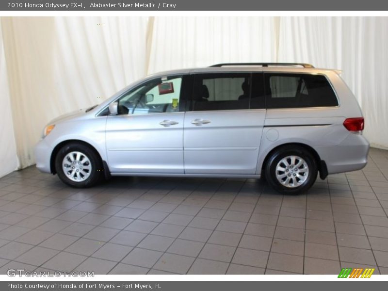 Alabaster Silver Metallic / Gray 2010 Honda Odyssey EX-L