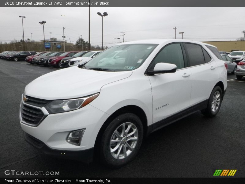 Summit White / Jet Black 2018 Chevrolet Equinox LT AWD