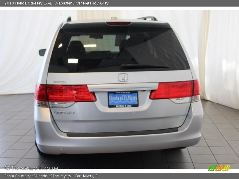 Alabaster Silver Metallic / Gray 2010 Honda Odyssey EX-L