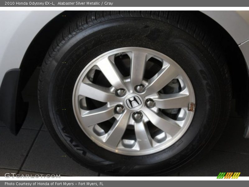 Alabaster Silver Metallic / Gray 2010 Honda Odyssey EX-L