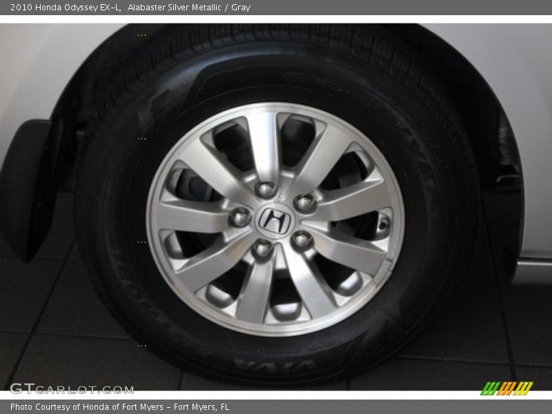 Alabaster Silver Metallic / Gray 2010 Honda Odyssey EX-L